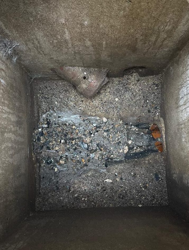 Avant dégorgement canalisation - Intervention débouchage urgente